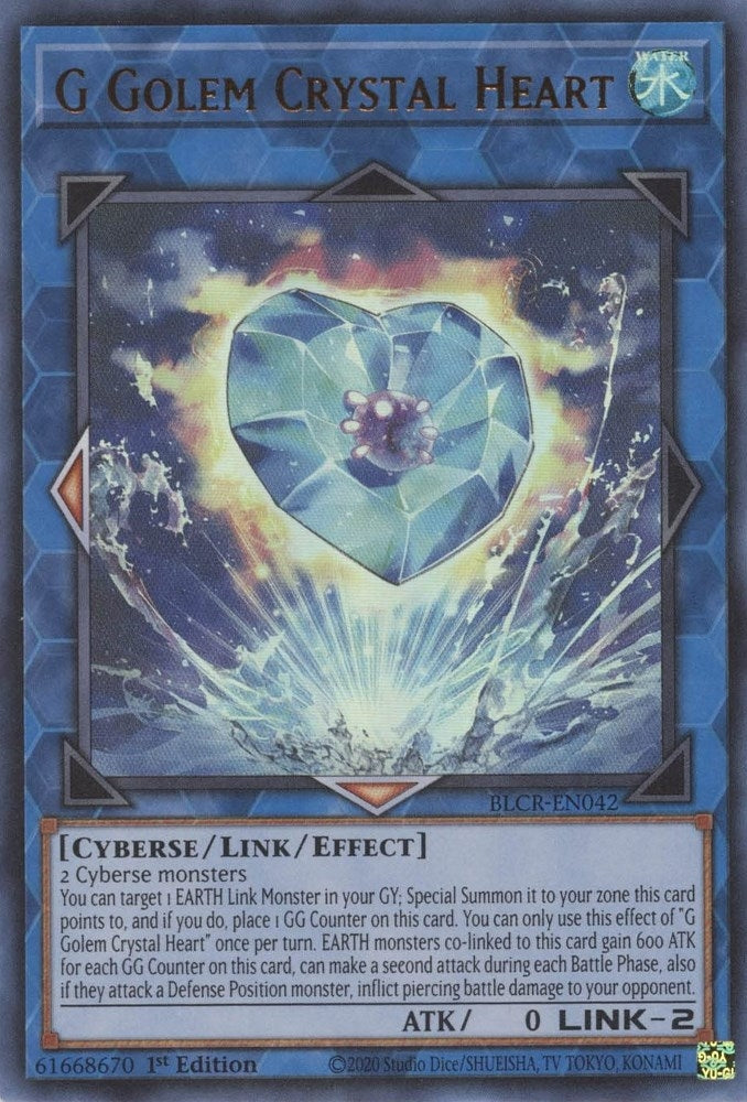 G Golem Crystal Heart (BLCR-EN042)  Ultra Rare