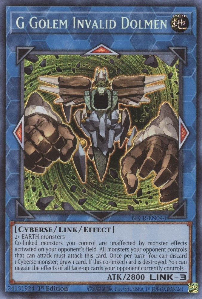G Golem Invalid Dolmen (BLCR-EN044)  Secret Rare