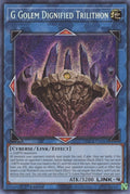 G Golem Dignified Trilithon (BLCR-EN045)  Secret Rare