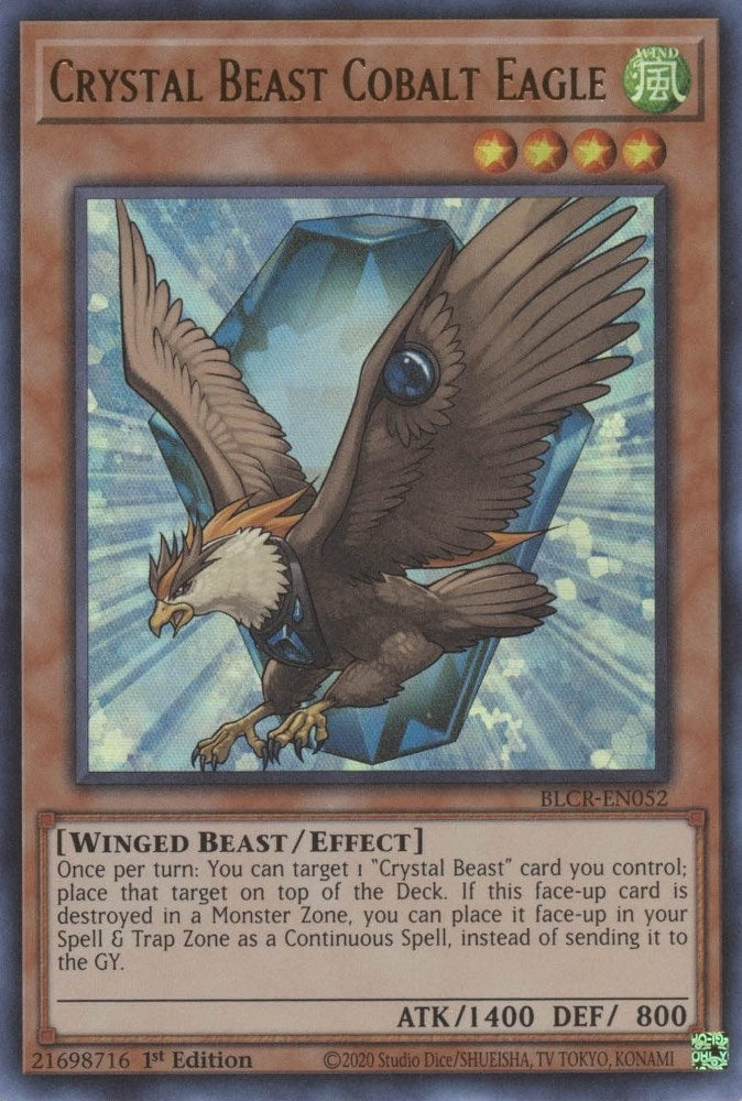 Crystal Beast Cobalt Eagle (BLCR-EN052)  Ultra Rare