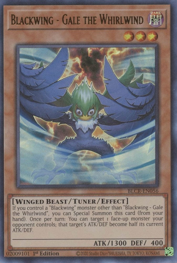 Blackwing - Gale the Whirlwind (BLCR-EN056)  Ultra Rare