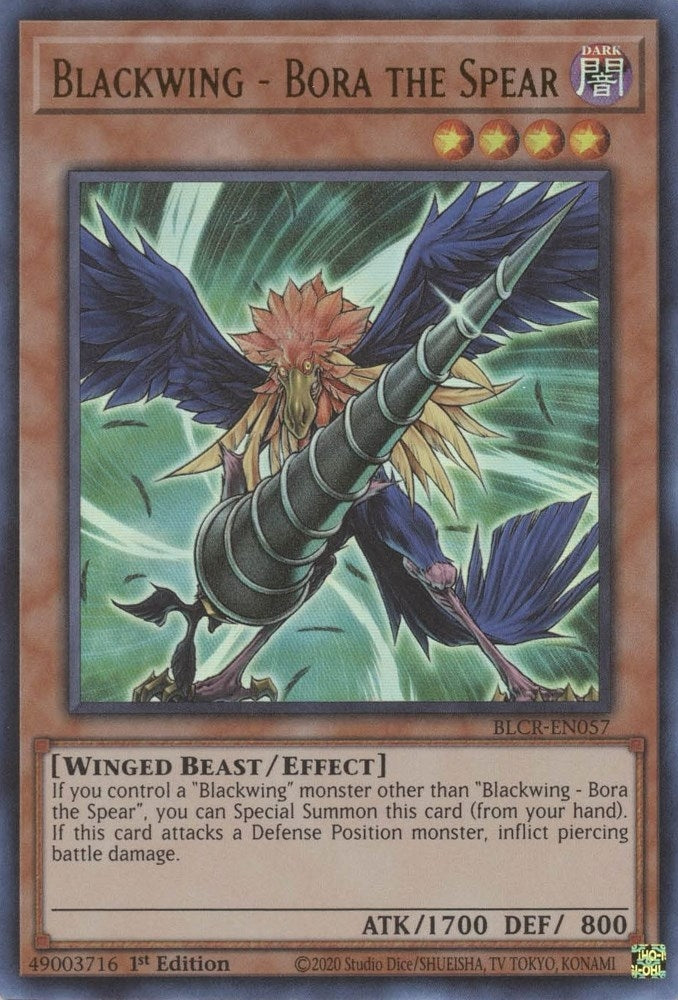 Blackwing - Bora the Spear (BLCR-EN057)  Ultra Rare