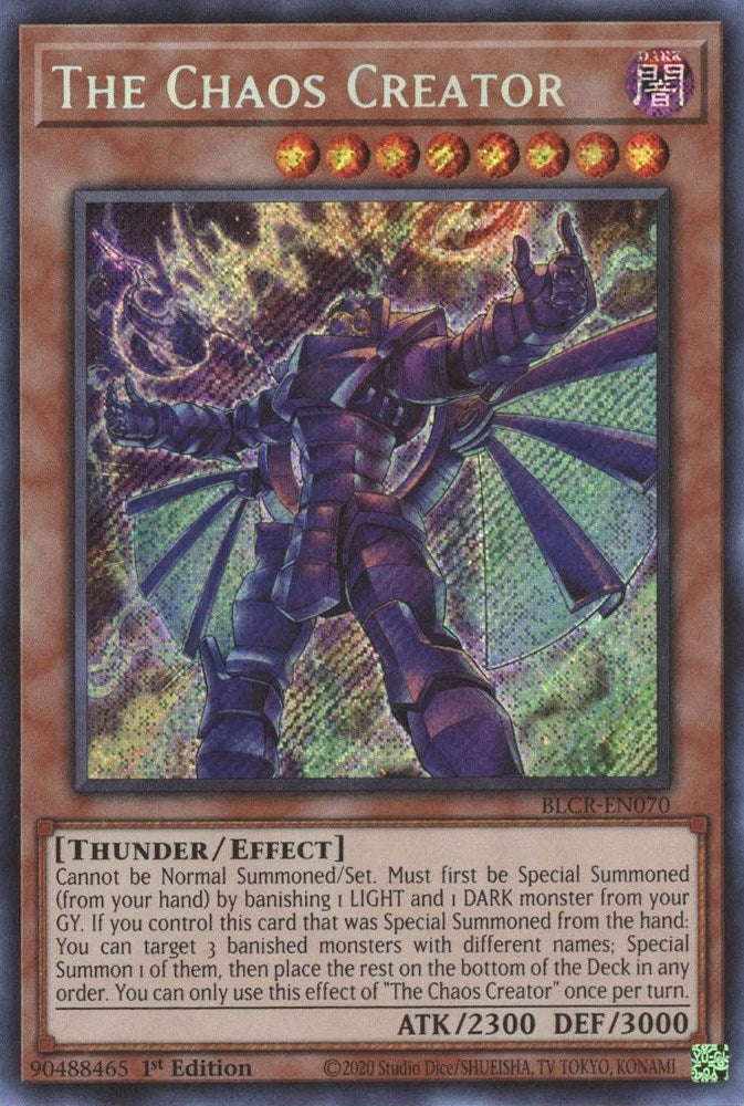 The Chaos Creator (BLCR-EN070)  Secret Rare
