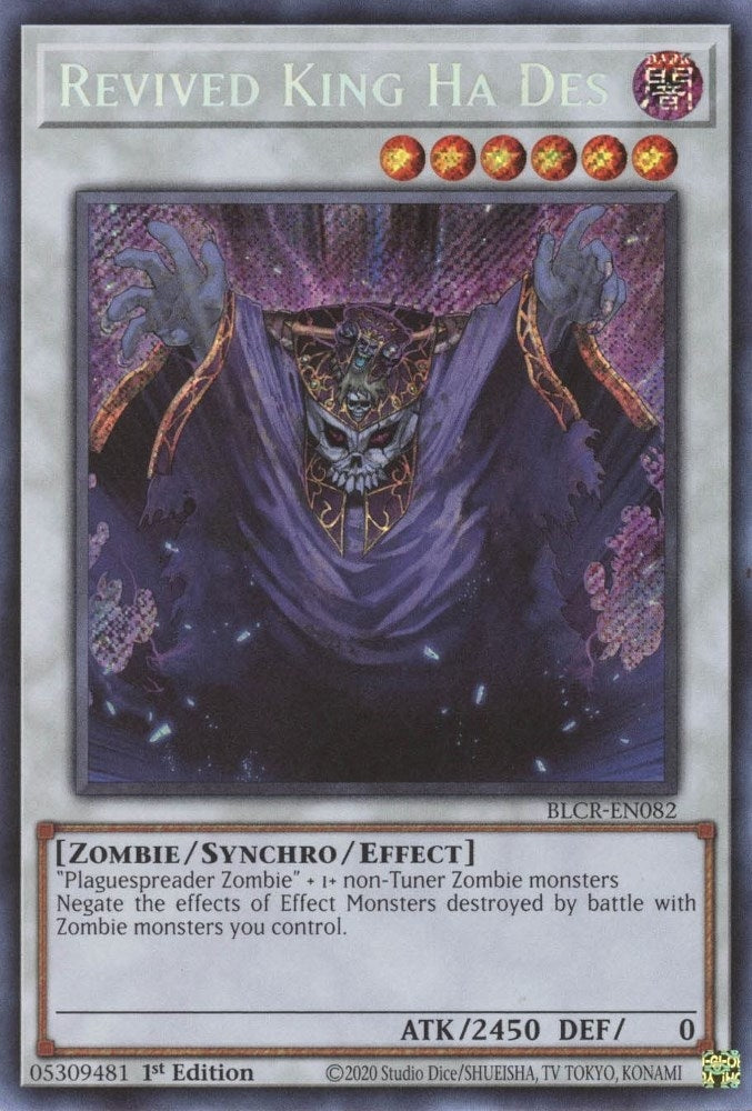 Revived King Ha Des (BLCR-EN082)  Secret Rare