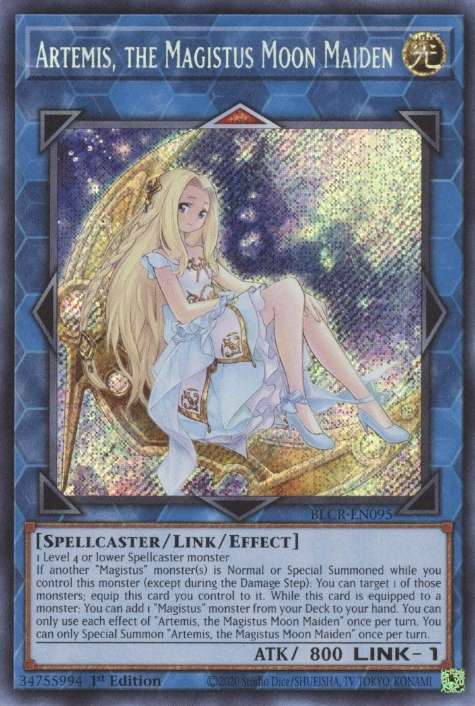 Artemis, the Magistus Moon Maiden (BLCR-EN095)  Secret Rare