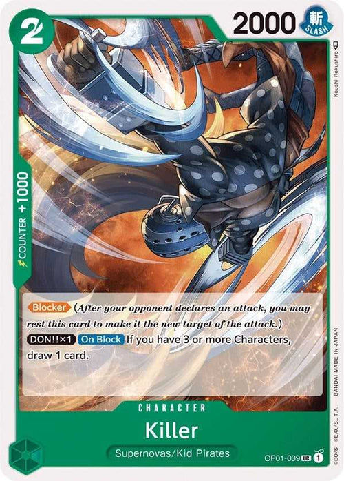 (OP01-039) Killer - Uncommon