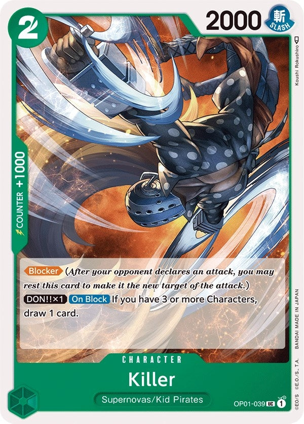(OP01-039) Killer - Uncommon