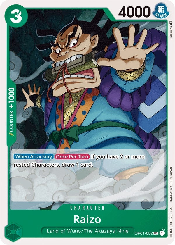 (OP01-052) Raizo - Uncommon