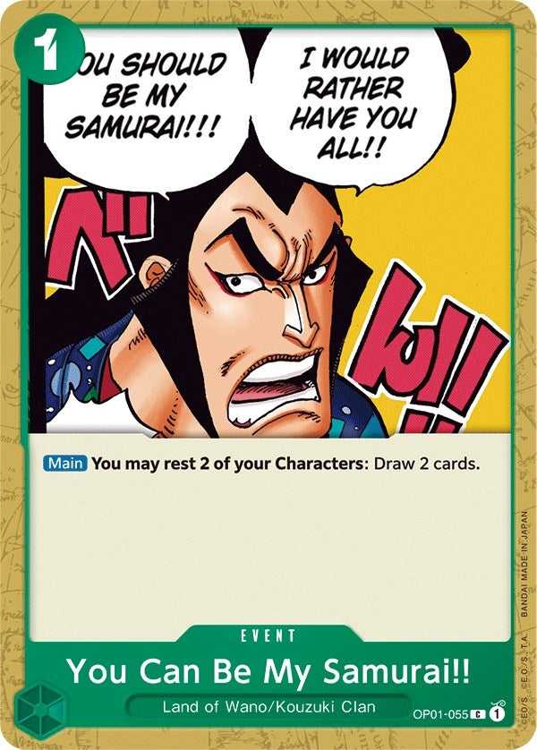 (OP01-055) You Can Be My Samurai!! - Common