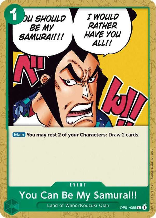 (OP01-055) You Can Be My Samurai!! - Common