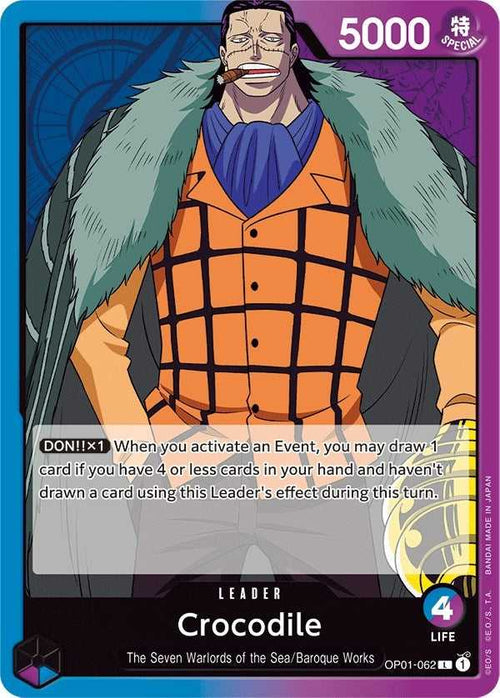 (OP01-062) Crocodile - Leader