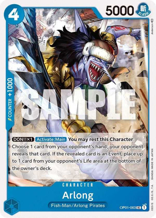 (OP01-063) Arlong - Uncommon