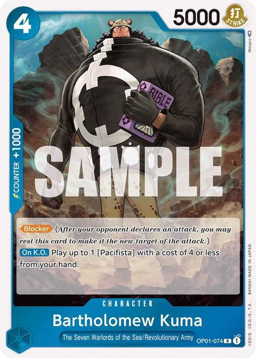 (OP01-074) Bartholomew Kuma - Rare