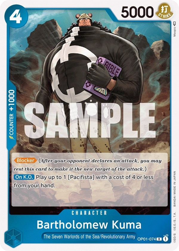 (OP01-074) Bartholomew Kuma - Rare