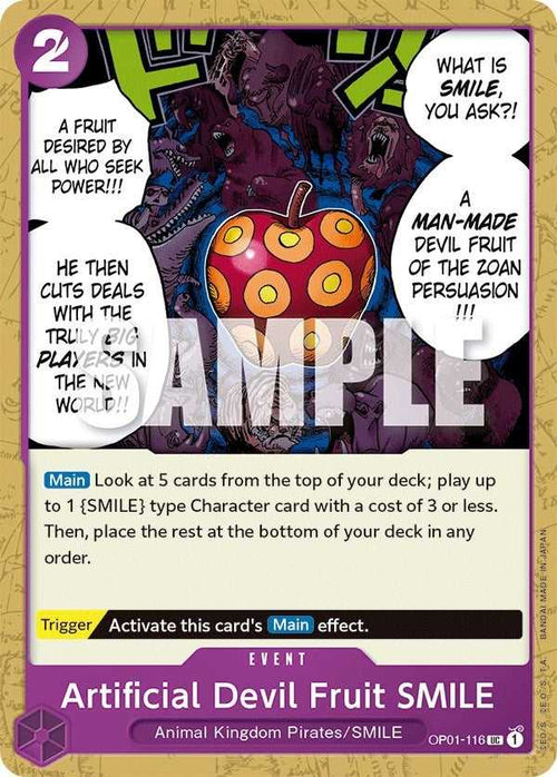 (OP01-116) Artificial Devil Fruit SMILE - Uncommon