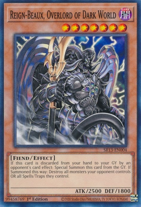 Reign-Beaux, Overlord of Dark World (SR13-EN004) Common