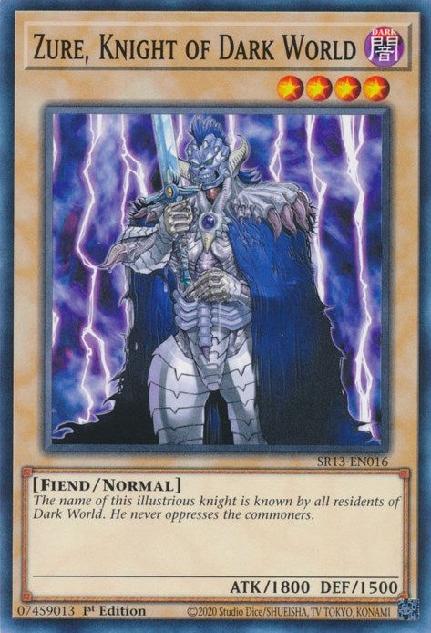 Zure, Knight of Dark World (SR13-EN016) Common