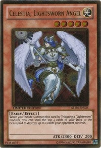 Celestia, Lightsworn Angel (GLD4-EN025) Gold Rare
