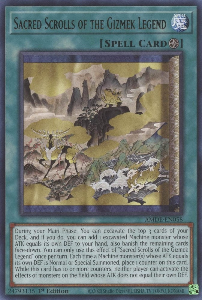 Sacred Scrolls of the Gizmek Legend (AMDE-EN058) Rare
