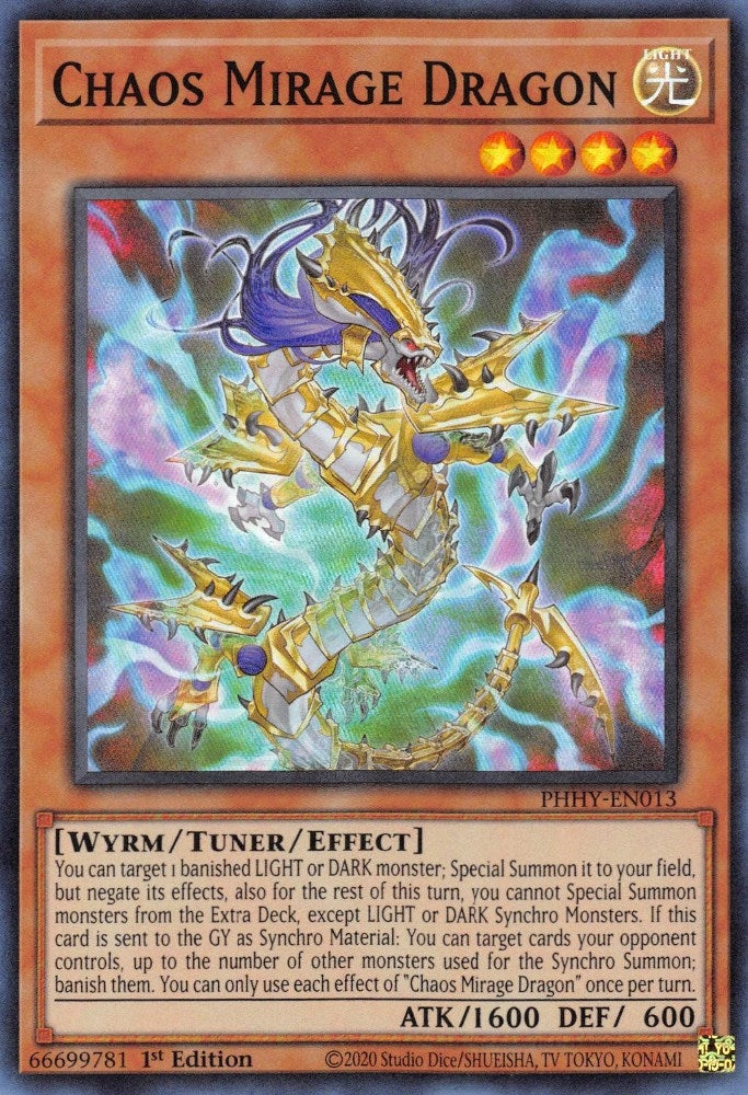 Chaos Mirage Dragon (PHHY-EN013)  Super Rare