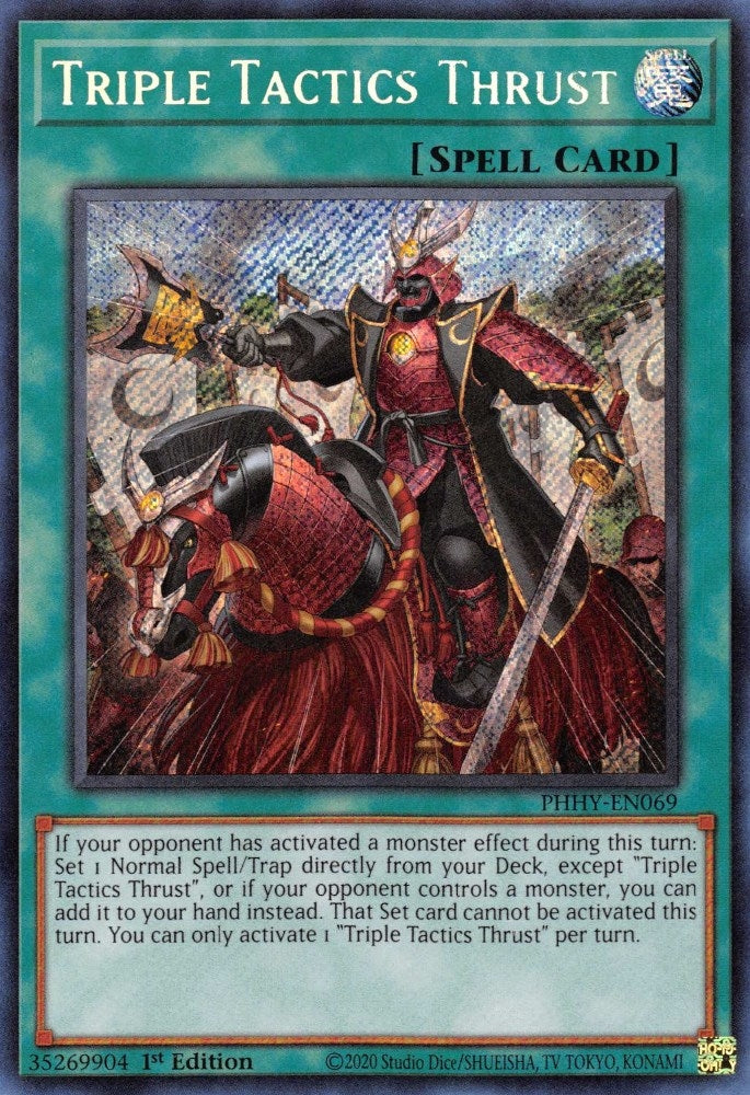 Triple Tactics Thrust (PHHY-EN069)  Secret Rare