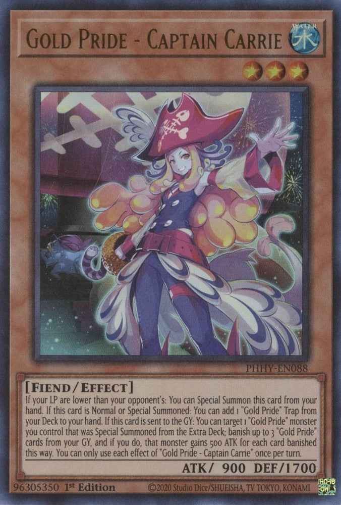 Gold Pride - Captain Carrie (PHHY-EN088)  Ultra Rare