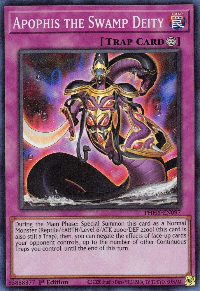 Apophis the Swamp Deity (PHHY-EN097)  Super Rare