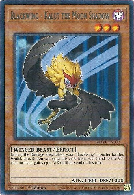 Blackwing - Kalut the Moon Shadow (MAZE-EN037)  Rare