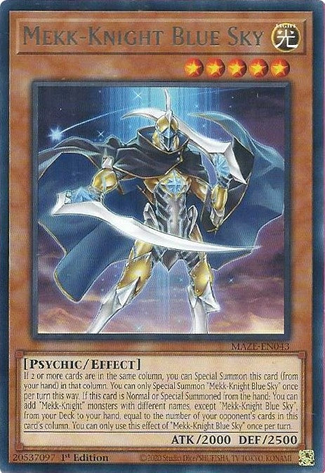 Mekk-Knight Blue Sky (MAZE-EN043)  Rare