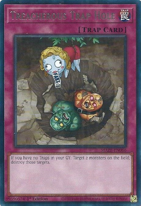 Treacherous Trap Hole (MAZE-EN066)  Rare