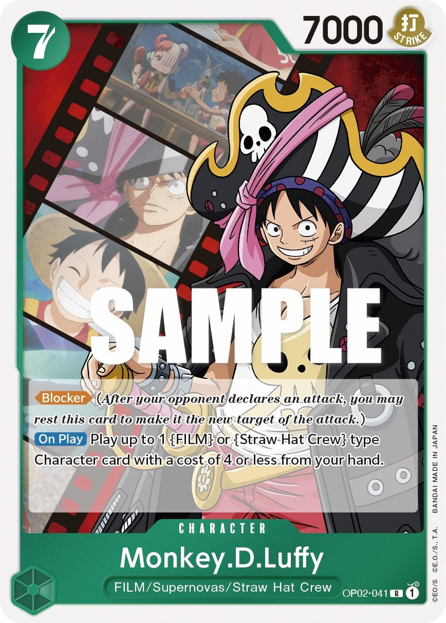(OP02-041) Monkey.D.Luffy (Normal) - Rare