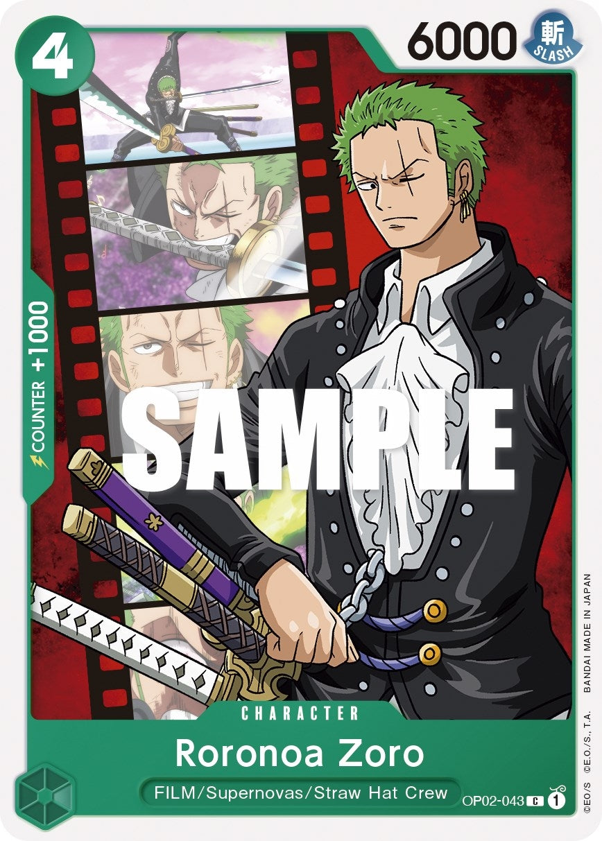 (OP02-043) Roronoa Zoro - Common
