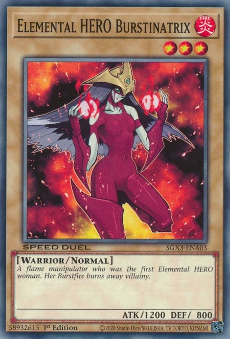 Elemental HERO Burstinatrix (SGX3-ENA03)  Common