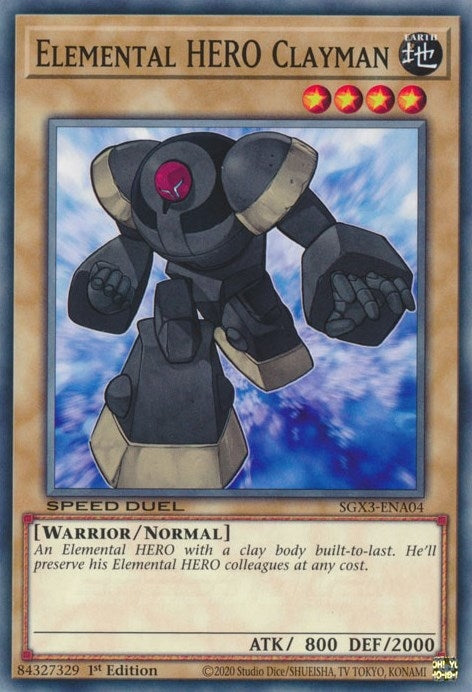 Elemental HERO Clayman (SGX3-ENA04)  Common