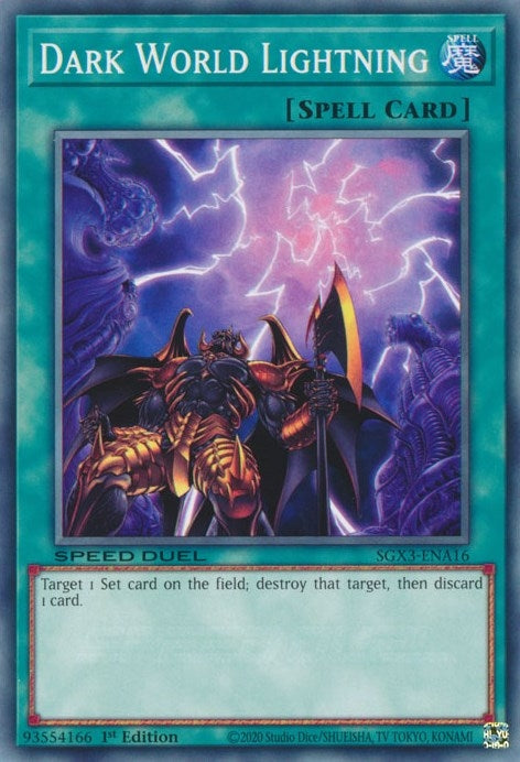 Dark World Lightning (SGX3-ENA16)  Common