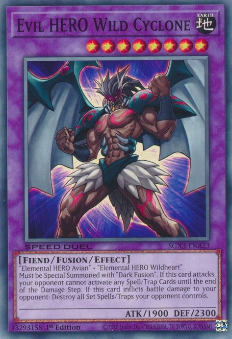Evil HERO Wild Cyclone (SGX3-ENA23)  Common