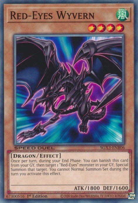 Red-Eyes Wyvern (SGX3-ENB06)  Common