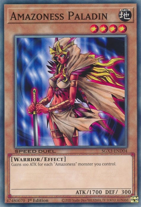 Amazoness Paladin (SGX3-END04) (1st Edition)