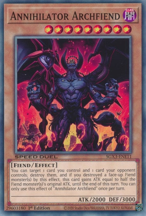 Annihilator Archfiend (SGX3-ENE11)  Common