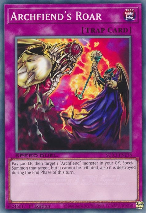 Archfiend's Roar (SGX3-ENE18)  Common