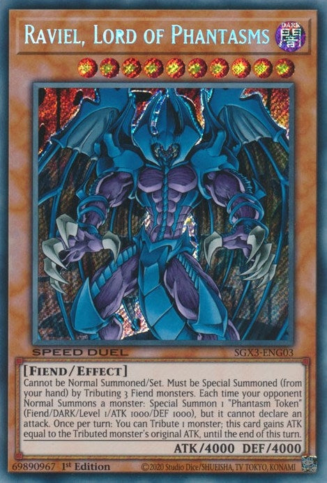 Raviel, Lord of Phantasms (SGX3-ENG03)  Secret Rare