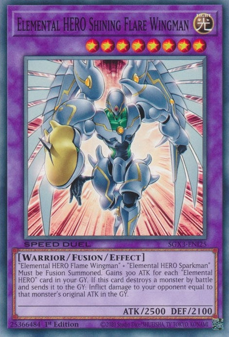 Elemental HERO Shining Flare Wingman (SGX3-ENI25)  Common