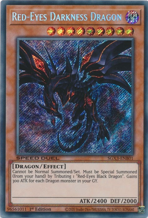 Red-Eyes Darkness Dragon  (SGX3-ENB01)  Secret Rare