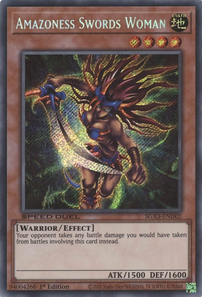Amazoness Swords Woman  (SGX3-END02)  Secret Rare