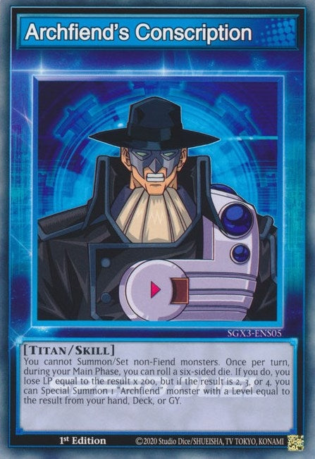 Archfiend's Conscription (SGX3-ENS05)  Common
