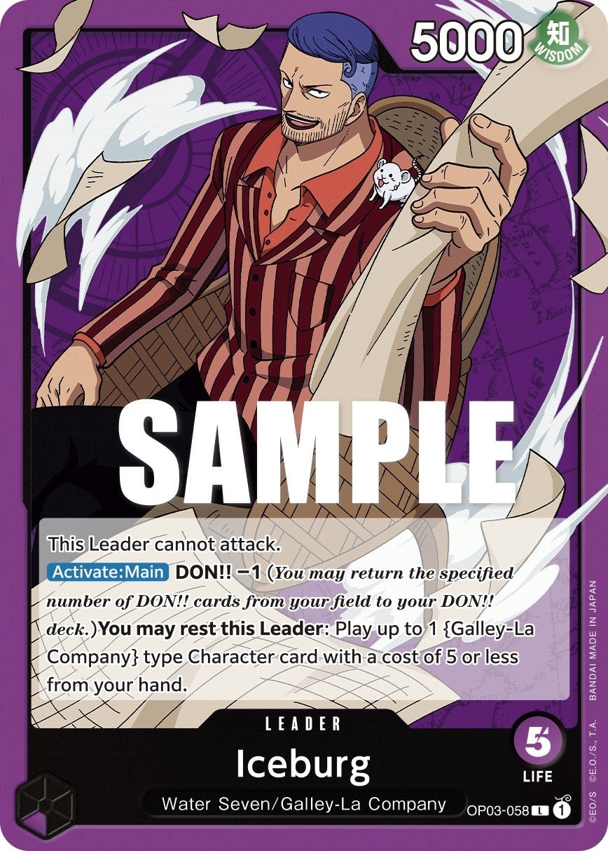 (OP03-058) Iceburg - Leader