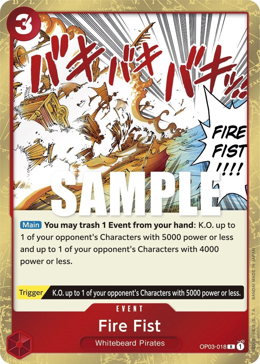 (OP03-018) Fire Fist - Rare