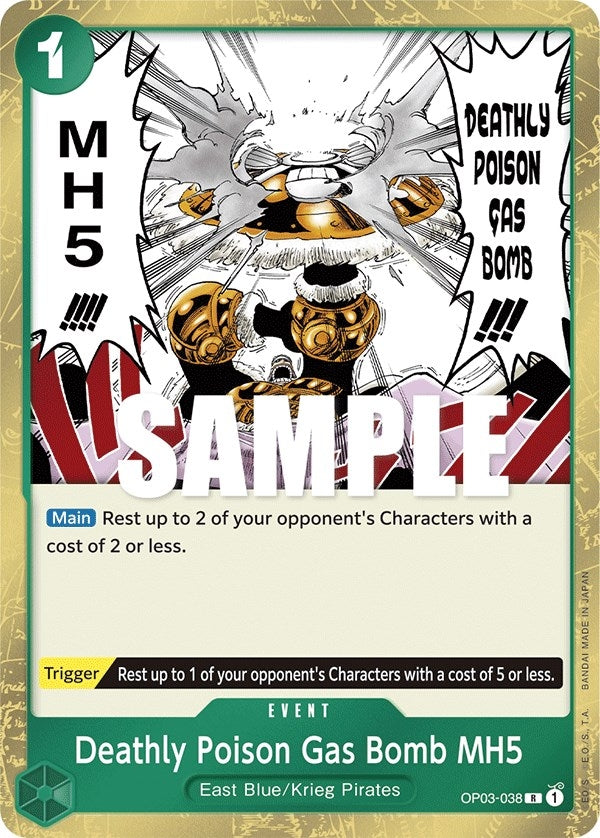 (OP03-038) Deathly Poison Gas Bomb MH5 - Rare