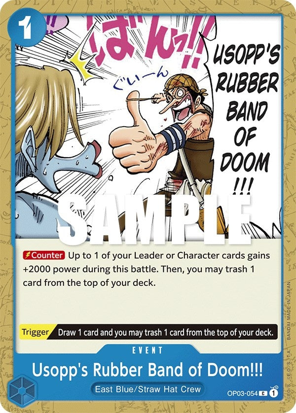 (OP03-054) Usopp's Rubber Band of Doom!!! - Common