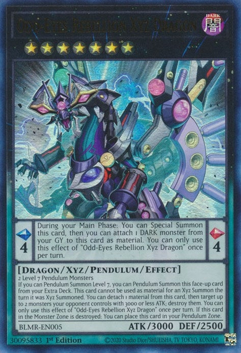 Odd-Eyes Rebellion Xyz Dragon (BLMR-EN005)  Ultra Rare